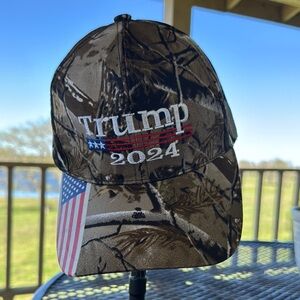 Camo Trump 2024 Cap